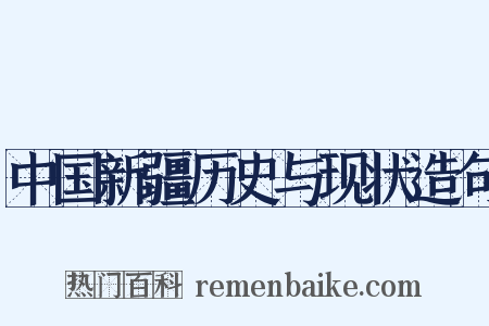 中国新疆历史与现状造句是什么意思的图片
